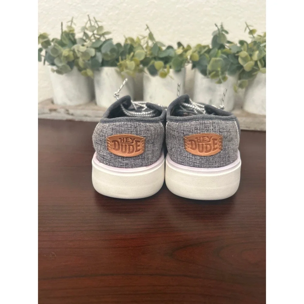 HEYDUDE‎ Cody Youth Craft Linen shoes YT 2